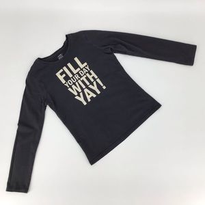 George Girl's Long Sleeve Graphic Tee, XL(14 - 16)